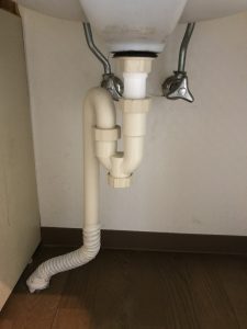 緑区S様洗面台下水漏れ処置後の写真