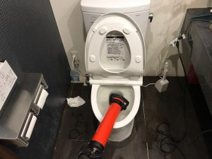 大網白里市R様店舗トイレつまり除去圧力ポンプ作業